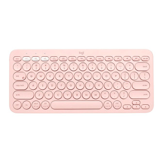 Logitech K380 Bluetooth Tastatur – Kabellose Multi-Device Verbindung, für Tablet und Smartphone – Rose