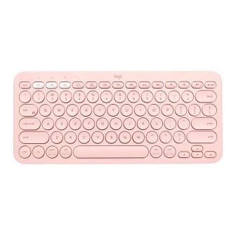 Logitech K380 Bluetooth Tastatur – Kabellose Multi-Device Verbindung, für Tablet und Smartphone – Rose Logitech K380 Bluetooth Tastatur – Kabellose Multi-Device Verbindung, für Tablet und Smartphone – Rose