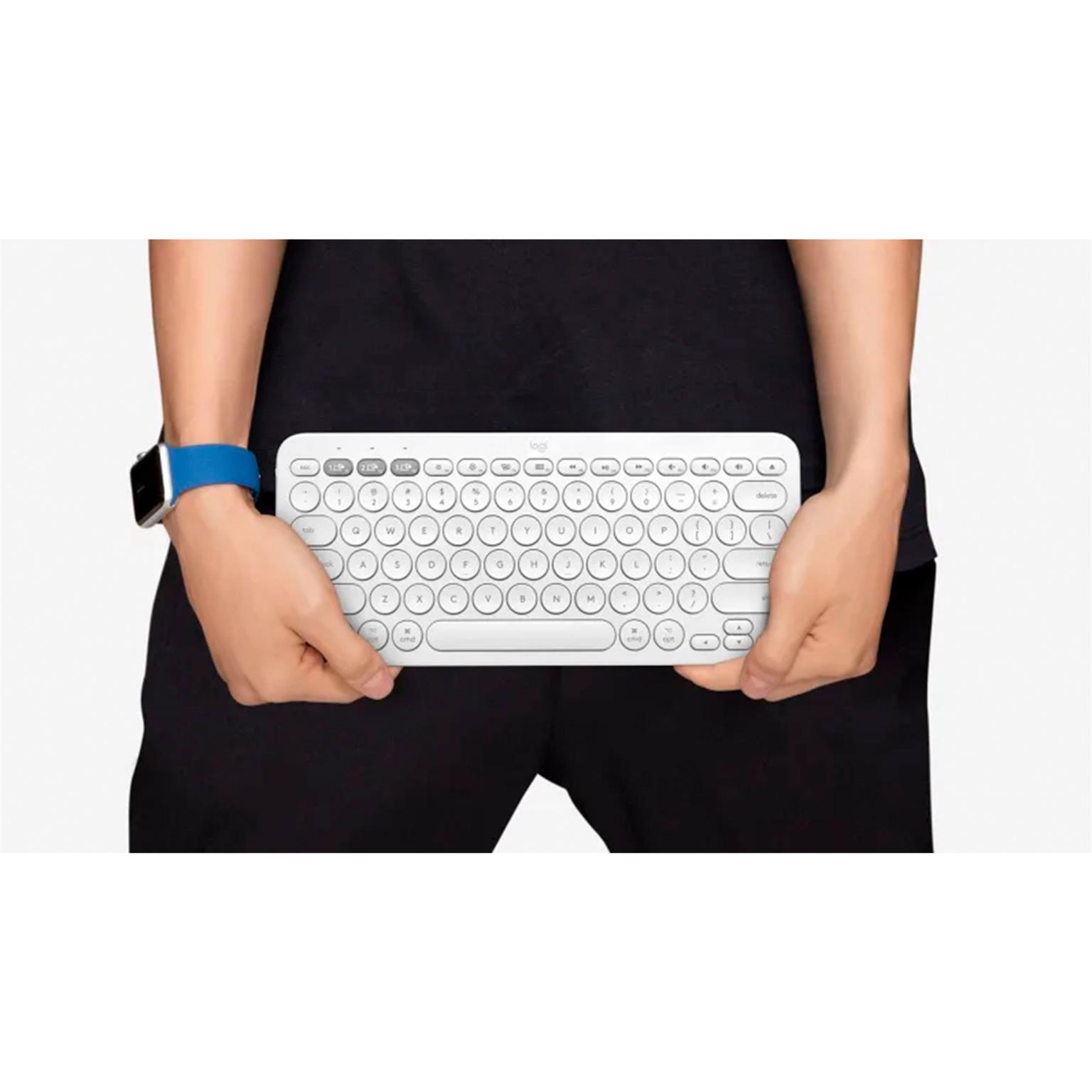 Logitech K380 Bluetooth Tastatur – Kabellose Multi-Device Verbindung, für Tablet und Smartphone – Weiteres Produktbild 4