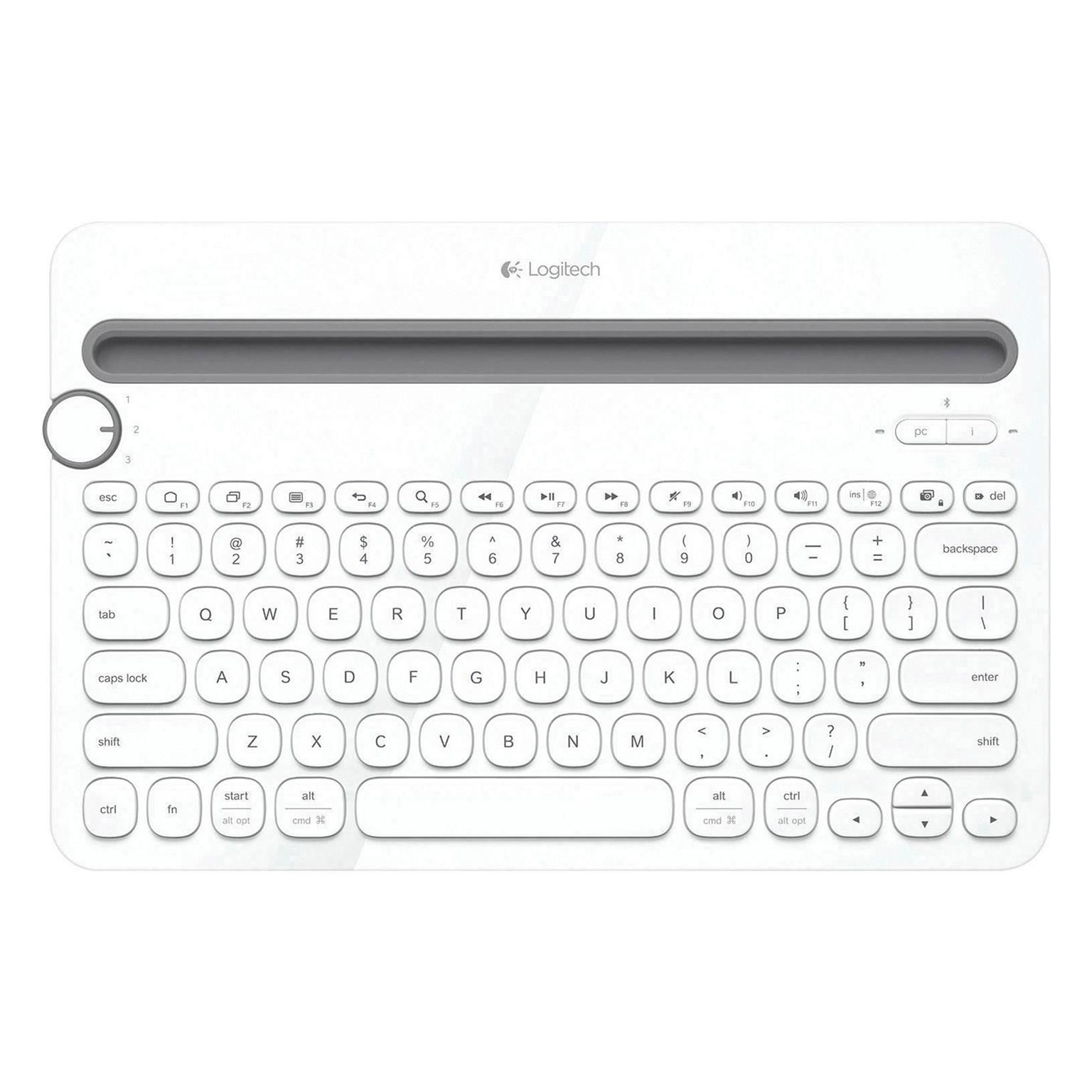 Logitech K480 Deutsch Bluetooth-Tastatur – Kabellos, Multi-Device, für Smartphone und Tablet geeignet – Weiteres Produktbild 1 Logitech K480 Deutsch Bluetooth-Tastatur – Kabellos, Multi-Device, für Smartphone und Tablet geeignet – Weiteres Produktbild 1
