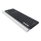 Logitech K780 Multi-Device Tastatur – Kabellos, USB, Bluetooth, Deutsch, schwarz/weiß Design – Weiteres Produktbild 2