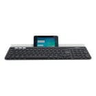 Logitech K780 Multi-Device Tastatur – Kabellos, USB, Bluetooth, Deutsch, schwarz/weiß Design – Weiteres Produktbild 3