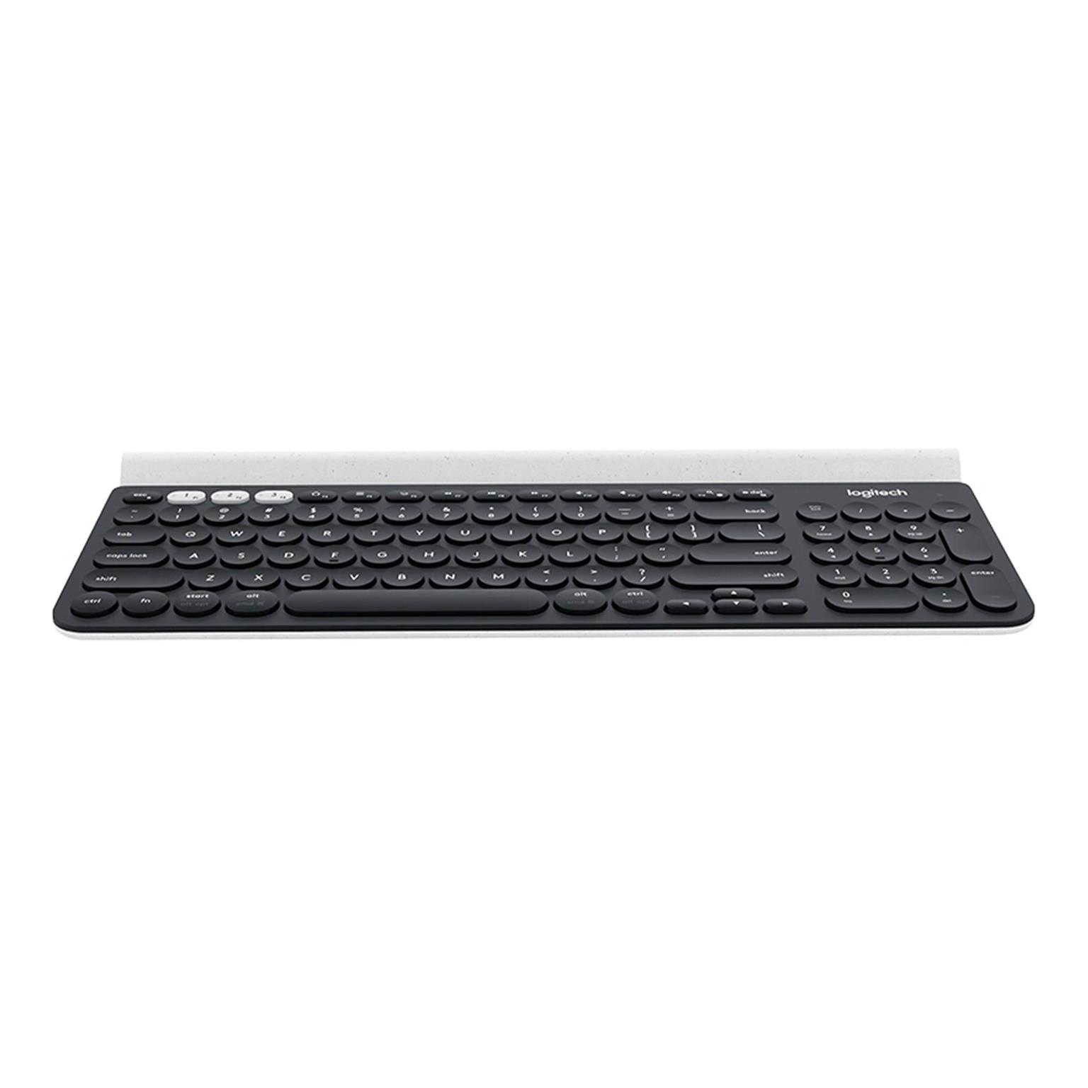 Logitech K780 Multi-Device Tastatur – Kabellos, USB, Bluetooth, Deutsch, schwarz/weiß Design – Weiteres Produktbild 4 Logitech K780 Multi-Device Tastatur – Kabellos, USB, Bluetooth, Deutsch, schwarz/weiß Design – Weiteres Produktbild 4