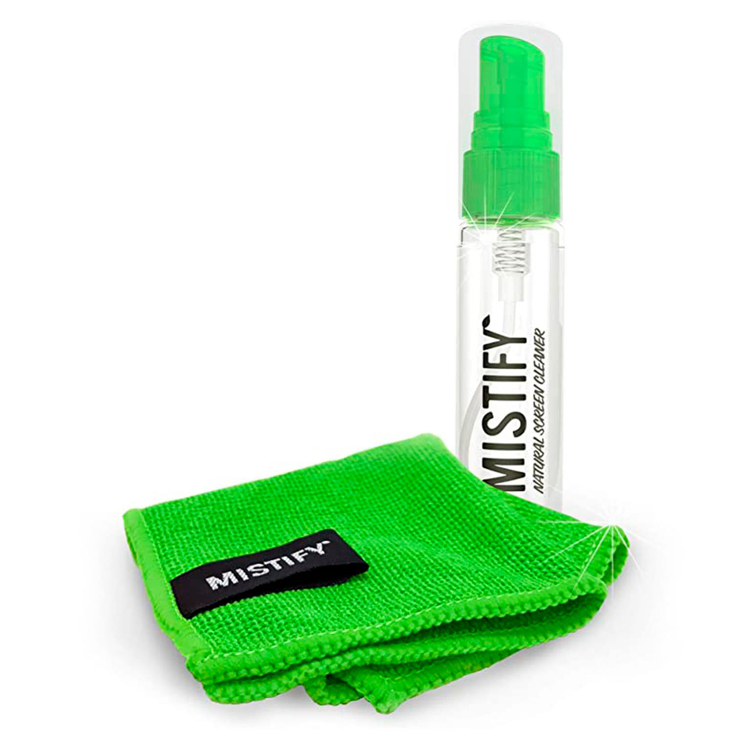 Mistify Bildschirmreinigungsspray – Mikrofasertuch, Monitorreinigung, Displayreiniger für Smartphone und Tablet – undefined