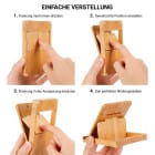 My Fat Gorilla Handyständer aus Bambus – Tischständer für Handys und Tablets, Verstellbarer Handyhalter – Weiteres Produktbild 6