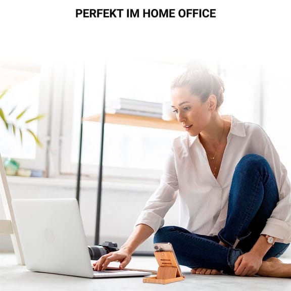 My Fat Gorilla Handyständer aus Bambus – Tischständer für Handys und Tablets, Verstellbarer Handyhalter – Weiteres Produktbild 7 My Fat Gorilla Handyständer aus Bambus – Tischständer für Handys und Tablets, Verstellbarer Handyhalter – Weiteres Produktbild 7