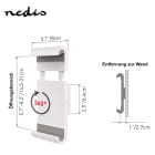 Nedis Tablet-Wandhalterung 7-12" – Tablet Wandbefestigung, flexibel, silber, Tablethalterung 7-12 Zoll – Weiteres Produktbild 5