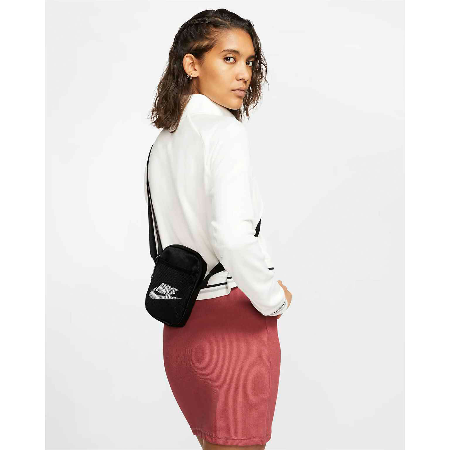 Nike Heritage Crossbody Bag – Leichte Freizeit Umhängetasche mit vielen Taschen, für den Alltag – Weiteres Produktbild 6