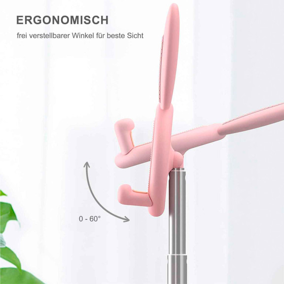 OATSBASF Höhenverstellbarer Handy- und Tabletständer – Kompakte Halterung im Hasen Design – Weiteres Produktbild 6