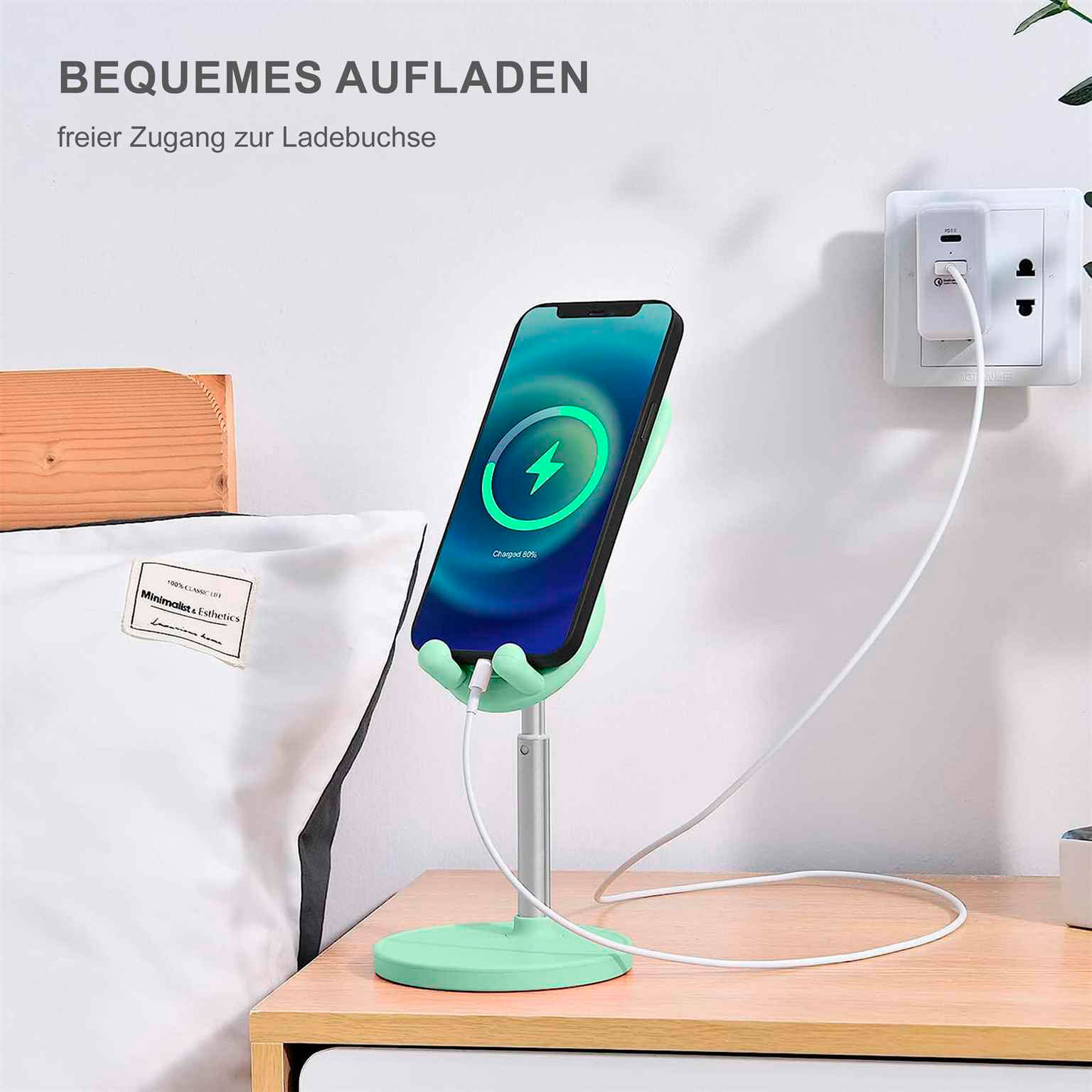 OATSBASF Höhenverstellbarer Handy- und Tabletständer – Kompakte Halterung im Hasen Design – Weiteres Produktbild 2 OATSBASF Höhenverstellbarer Handy- und Tabletständer – Kompakte Halterung im Hasen Design – Weiteres Produktbild 2