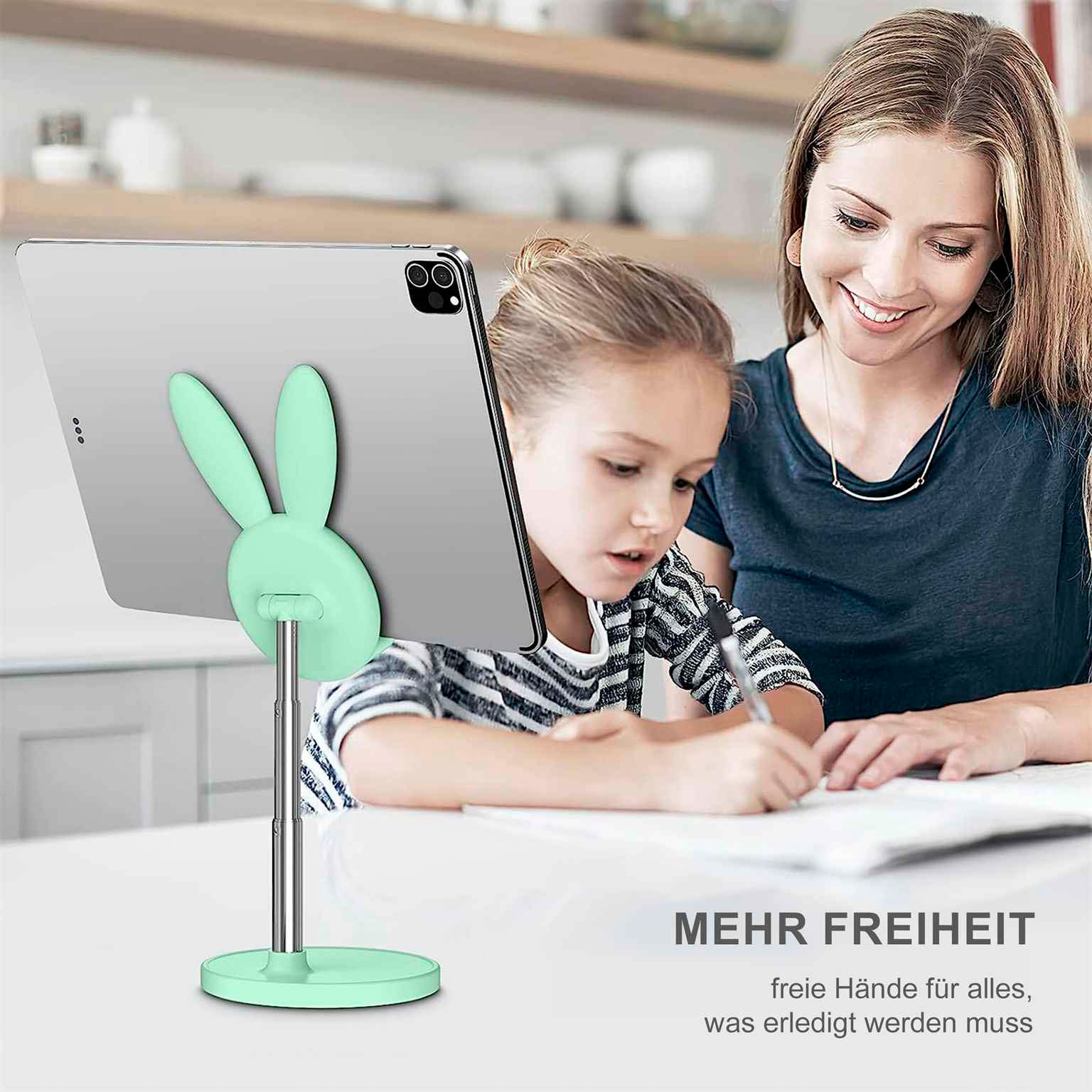 OATSBASF Höhenverstellbarer Handy- und Tabletständer – Kompakte Halterung im Hasen Design – Weiteres Produktbild 6 OATSBASF Höhenverstellbarer Handy- und Tabletständer – Kompakte Halterung im Hasen Design – Weiteres Produktbild 6