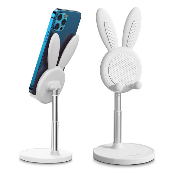 OATSBASF Höhenverstellbarer Handy- und Tabletständer – Kompakte Halterung im Hasen Design – Weiteres Produktbild 1 OATSBASF Höhenverstellbarer Handy- und Tabletständer – Kompakte Halterung im Hasen Design – Weiteres Produktbild 1