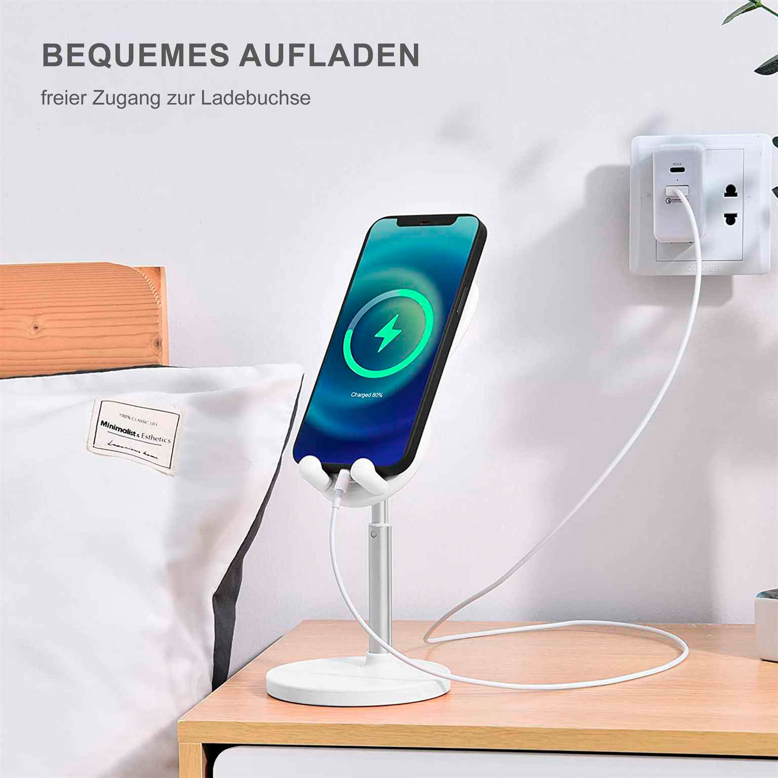 OATSBASF Höhenverstellbarer Handy- und Tabletständer – Kompakte Halterung im Hasen Design – Weiteres Produktbild 2 OATSBASF Höhenverstellbarer Handy- und Tabletständer – Kompakte Halterung im Hasen Design – Weiteres Produktbild 2