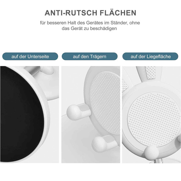 OATSBASF Höhenverstellbarer Handy- und Tabletständer – Kompakte Halterung im Hasen Design – Weiteres Produktbild 3
