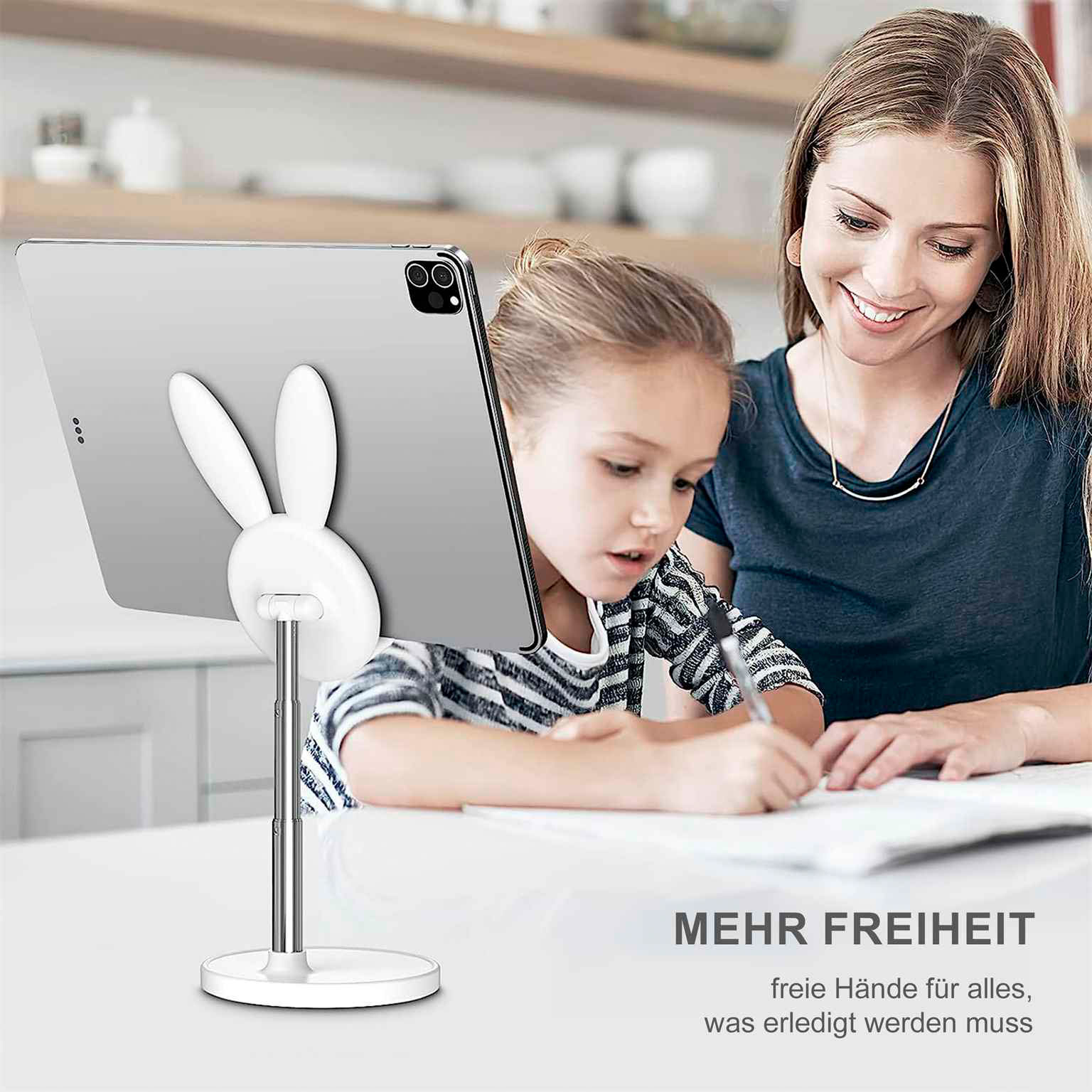 OATSBASF Höhenverstellbarer Handy- und Tabletständer – Kompakte Halterung im Hasen Design – Weiteres Produktbild 6 OATSBASF Höhenverstellbarer Handy- und Tabletständer – Kompakte Halterung im Hasen Design – Weiteres Produktbild 6