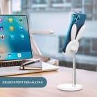 OATSBASF Höhenverstellbarer Handy- und Tabletständer – Kompakte Halterung im Hasen Design – Weiteres Produktbild 7