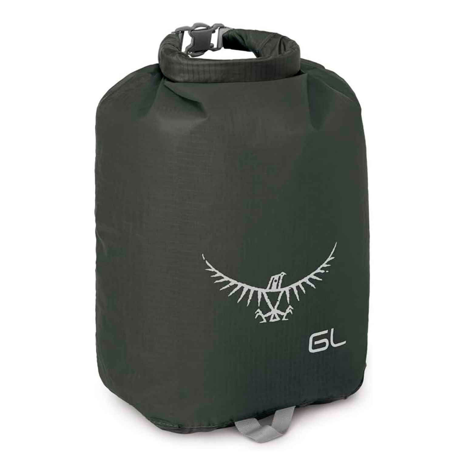 Osprey wasserdichte Tasche – Schutz gegen Schmutz und alle Wetterbedingungen, Ultralight Drysack Serie, 6l – Shadow Grey Osprey wasserdichte Tasche – Schutz gegen Schmutz und alle Wetterbedingungen, Ultralight Drysack Serie, 6l – Shadow Grey