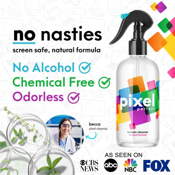 Pixel Perfect Bildschirmreiniger Spray 500ml mit Mikrofasertuch – Professionelle Bildschirmreinigung mit Spray und Tuch – Weiteres Produktbild 3