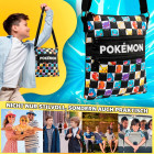 Pokémon Umhängetasche – Pokémon Schultertasche mit Reißverschlussfächern für unterwegs – Produktbild 4