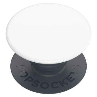 PopSockets Handyhalterung – Smartphone-Griff für besseren Halt, austauschbarer Sockel, PopGrip Basic – White