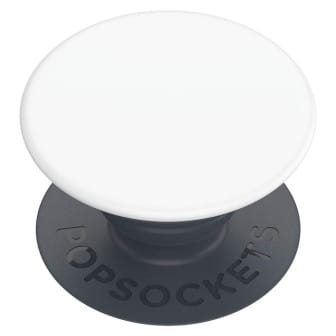 PopSockets Handyhalterung – Smartphone-Griff für besseren Halt, austauschbarer Sockel, PopGrip Basic – White PopSockets Handyhalterung – Smartphone-Griff für besseren Halt, austauschbarer Sockel, PopGrip Basic – White