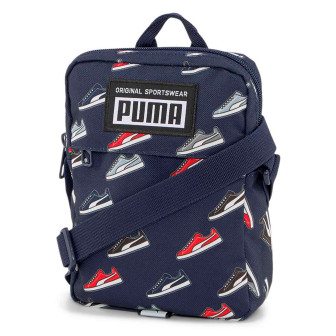 Puma Academy Portable – Sportliche Umhängetasche, Hauptfach mit Reißverschluss und Fronttasche – Navyblau