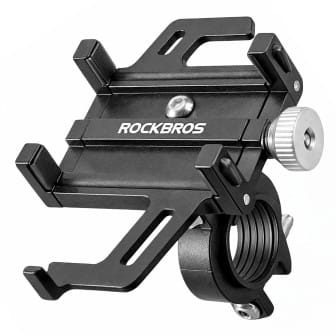 Rockbros Handyhalterung Fahrrad 699-BK – Fahrrad Smartphone Halterung, verstellbare Armspannweite, Aluminium – Schwarz Rockbros Handyhalterung Fahrrad 699-BK – Fahrrad Smartphone Halterung, verstellbare Armspannweite, Aluminium – Schwarz