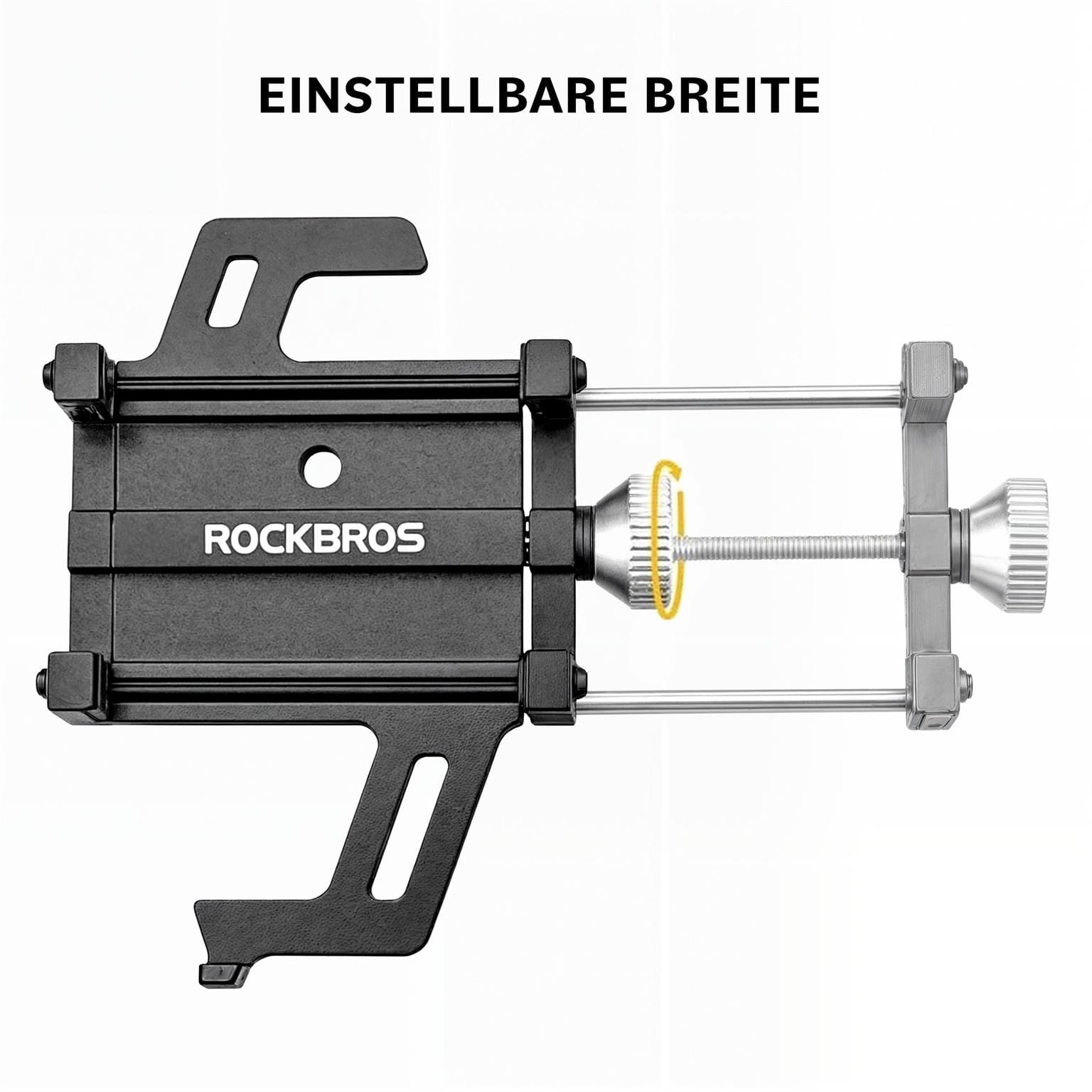 Rockbros Handyhalterung Fahrrad 699-BK – Fahrrad Smartphone Halterung, verstellbare Armspannweite, Aluminium – Weiteres Produktbild 4 Rockbros Handyhalterung Fahrrad 699-BK – Fahrrad Smartphone Halterung, verstellbare Armspannweite, Aluminium – Weiteres Produktbild 4