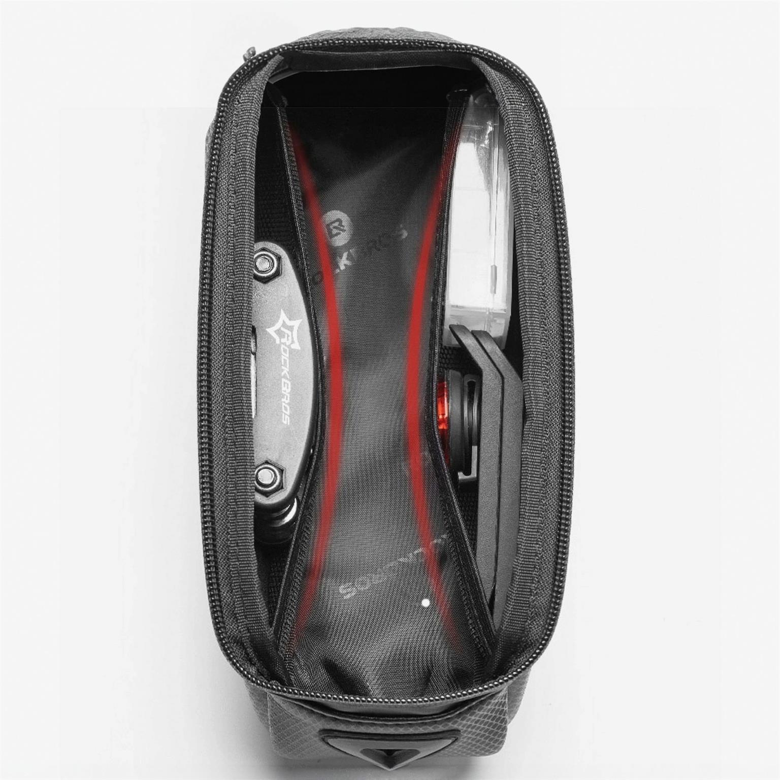 Rockbros Gepanzerte Fahrradtasche B68-1 – Fahrradtasche wasserdicht, Smartphone Fahrradtasche, Fahrrad Halterung – Weiteres Produktbild 1