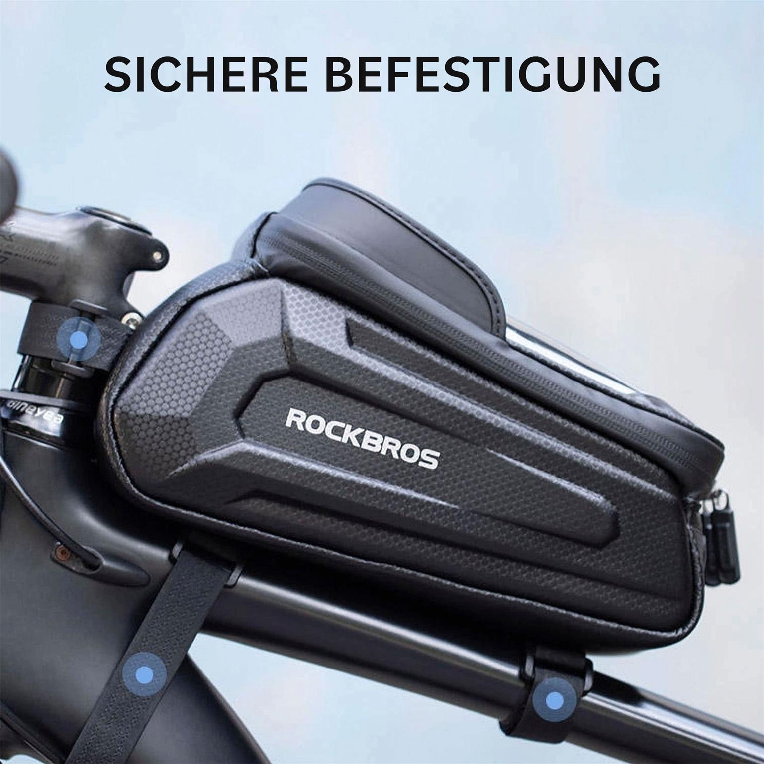Rockbros Gepanzerte Fahrradtasche B68-1 – Fahrradtasche wasserdicht, Smartphone Fahrradtasche, Fahrrad Halterung – Weiteres Produktbild 2