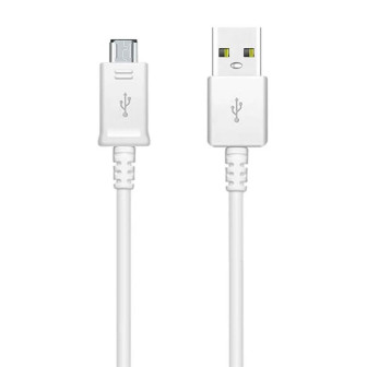 Samsung Ladekabel – USB-A auf Micro-USB für Smartphones und andere Geräte, Schnellladekabel, Länge 1,0 m – Weiß