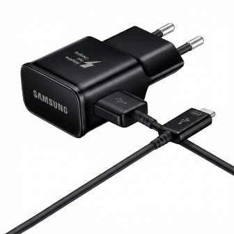 Samsung Ladegerät USB C 15W mit Kabel – Schnellladegerät USB C Netzteil mit Adaptive Fast Charging Kabel – Schwarz Samsung Ladegerät USB C 15W mit Kabel – Schnellladegerät USB C Netzteil mit Adaptive Fast Charging Kabel – Schwarz