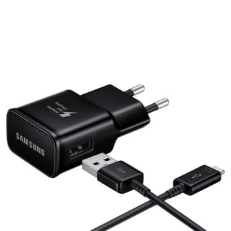 Samsung Netzteil – USB-A Ladegerät EP-TA20E für Smartphones und andere Geräte, mit Ladekabel auf USB-C, 15W – Schwarz Samsung Netzteil – USB-A Ladegerät EP-TA20E für Smartphones und andere Geräte, mit Ladekabel auf USB-C, 15W – Schwarz