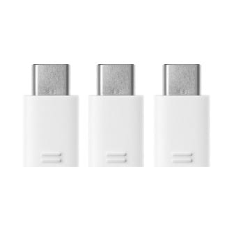 Samsung Adapter Stecker – USB-C auf Micro-USB Adapter für Smartphones und andere Geräte, EE-GN930, 3er-Pack – Weiß Samsung Adapter Stecker – USB-C auf Micro-USB Adapter für Smartphones und andere Geräte, EE-GN930, 3er-Pack – Weiß