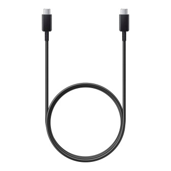 Samsung Ladekabel – USB-C auf USB-C für Smartphones und andere Geräte, Schnellladekabel, Länge 1,0 m – Schwarz