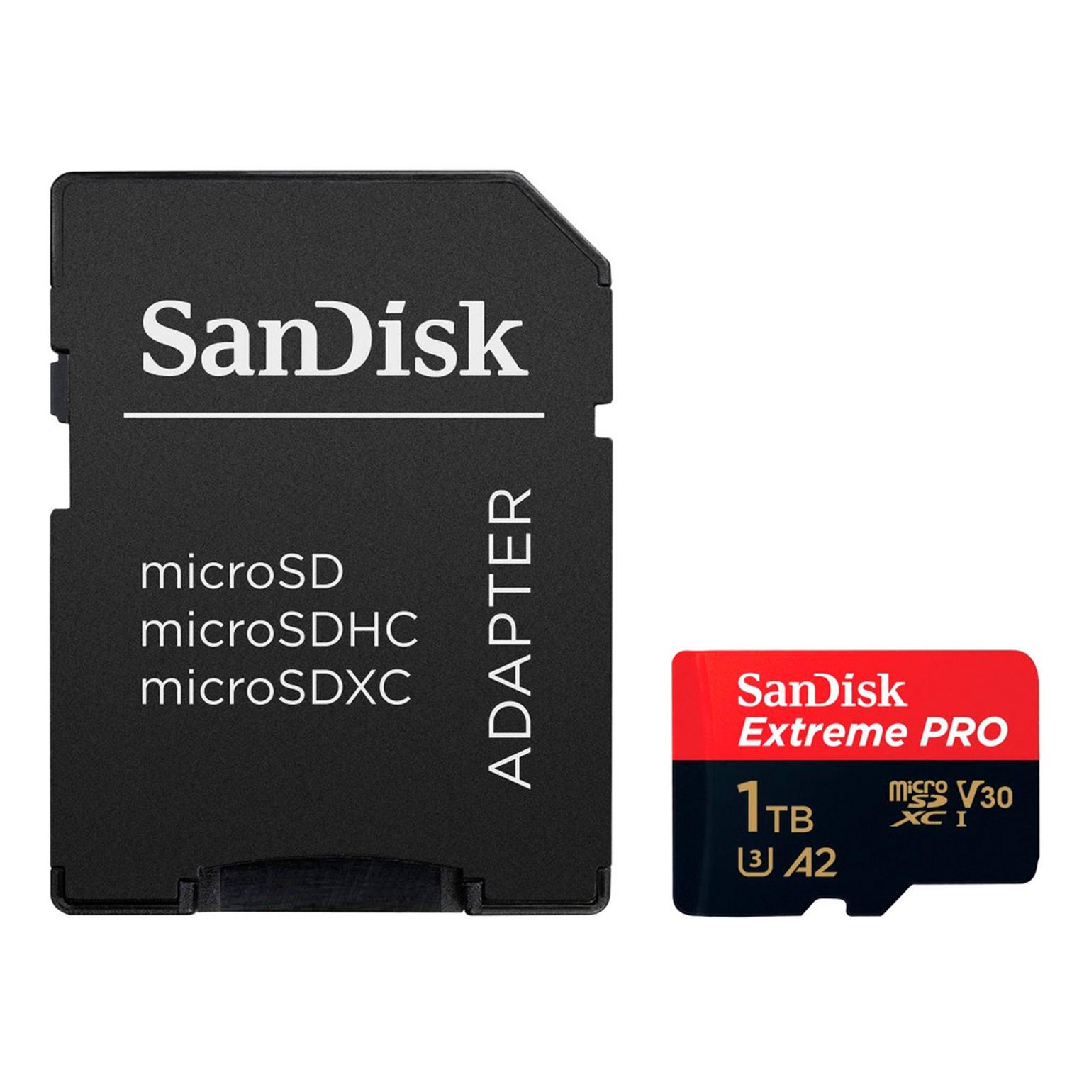 SanDisk microSDXC Karte – mit SD Slot Adapter für Smartphones und andere Geräte, Extreme PRO Serie, 1 TB – Weiteres Produktbild 3