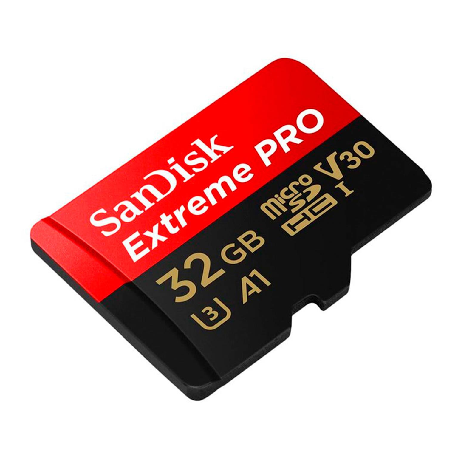 SanDisk microSDXC Karte – mit SD Slot Adapter für Smartphones und andere Geräte, Extreme PRO Serie, 32 GB – undefined