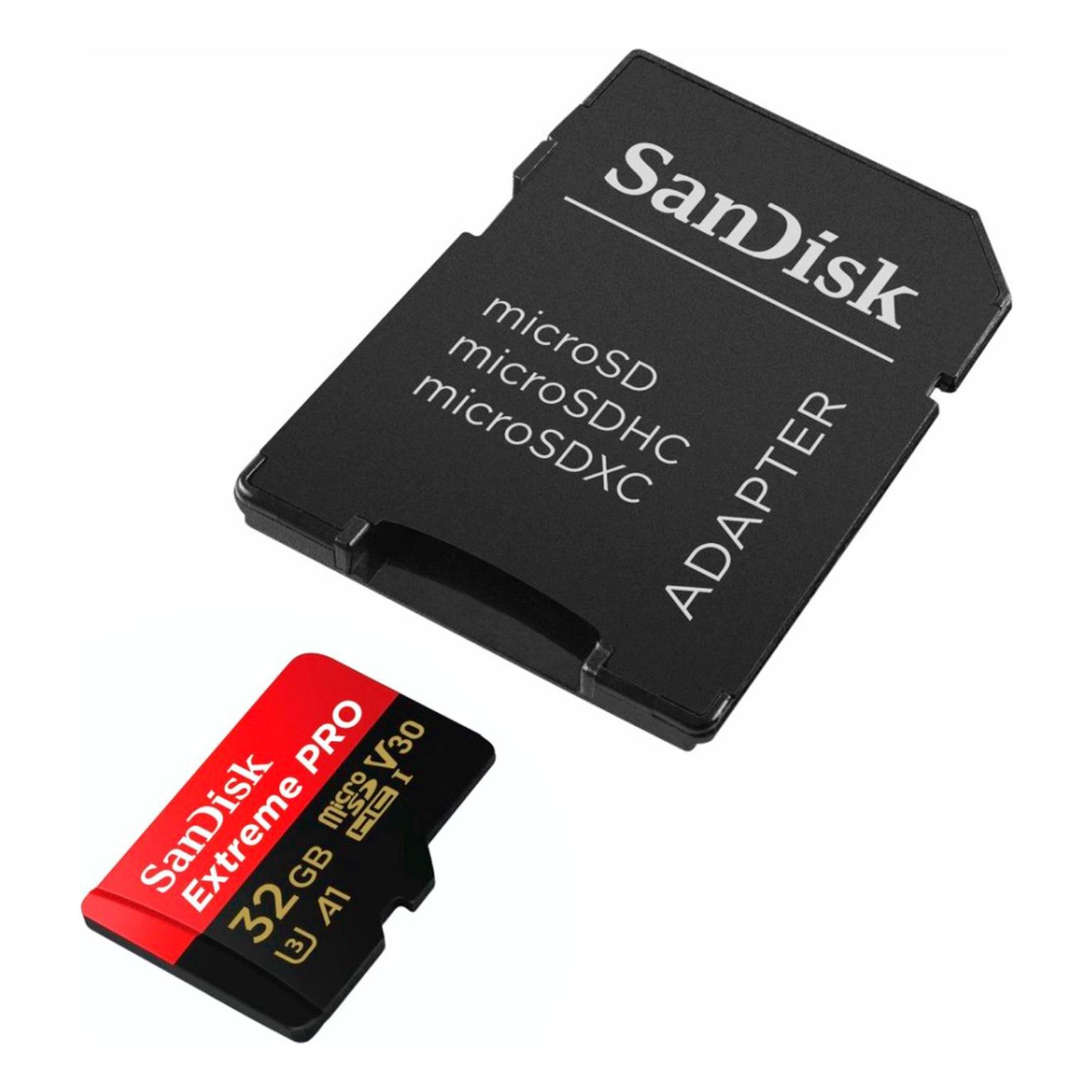 SanDisk microSDXC Karte – mit SD Slot Adapter für Smartphones und andere Geräte, Extreme PRO Serie, 32 GB – Weiteres Produktbild 2