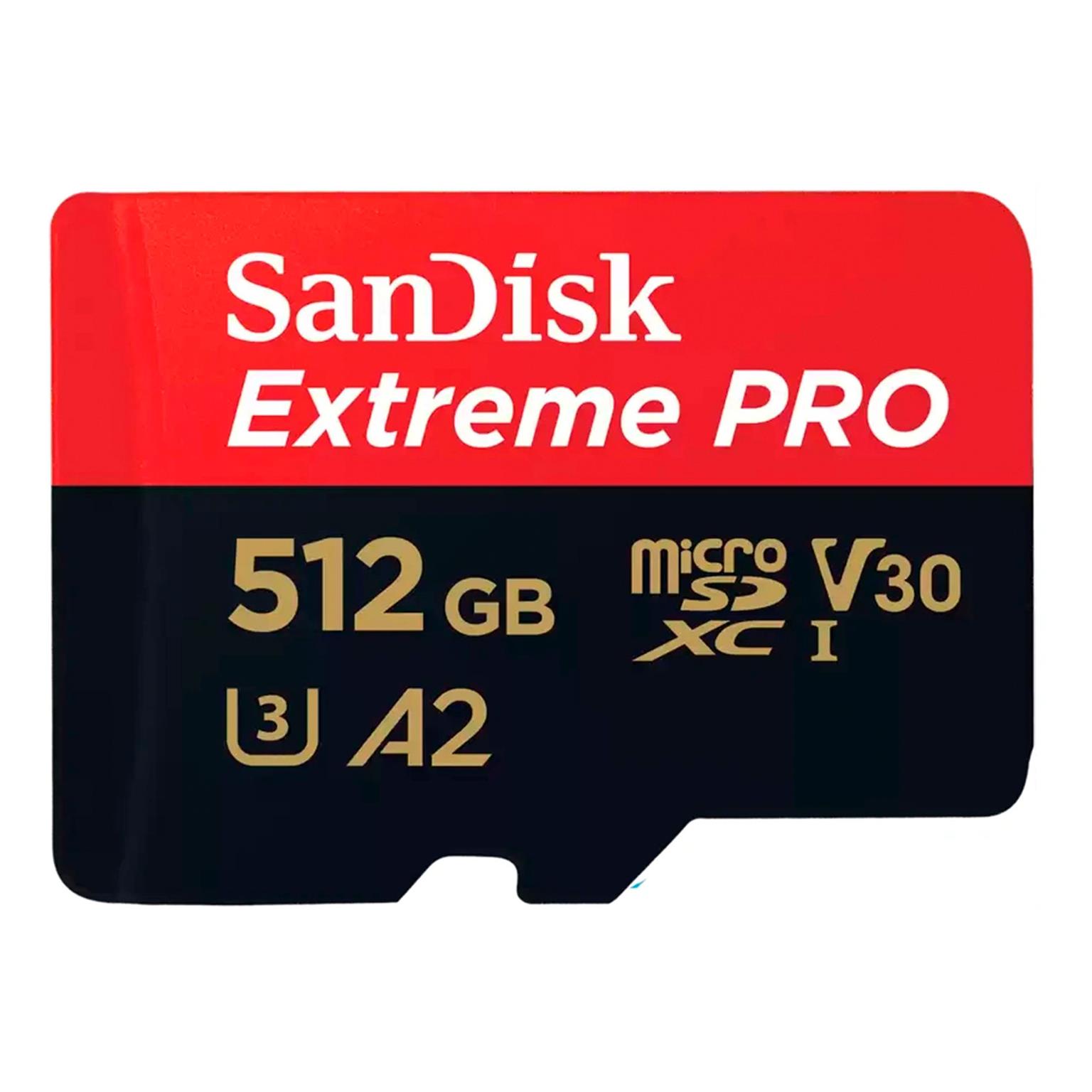 SanDisk microSDXC Karte – mit SD Slot Adapter für Smartphones und andere Geräte, Extreme PRO Serie, 512 GB – Weiteres Produktbild 1