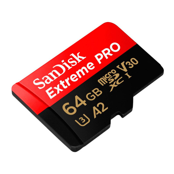 SanDisk microSDXC Karte – mit SD Slot Adapter für Smartphones und andere Geräte, Extreme PRO Serie, 64 GB – Weiteres Produktbild 1