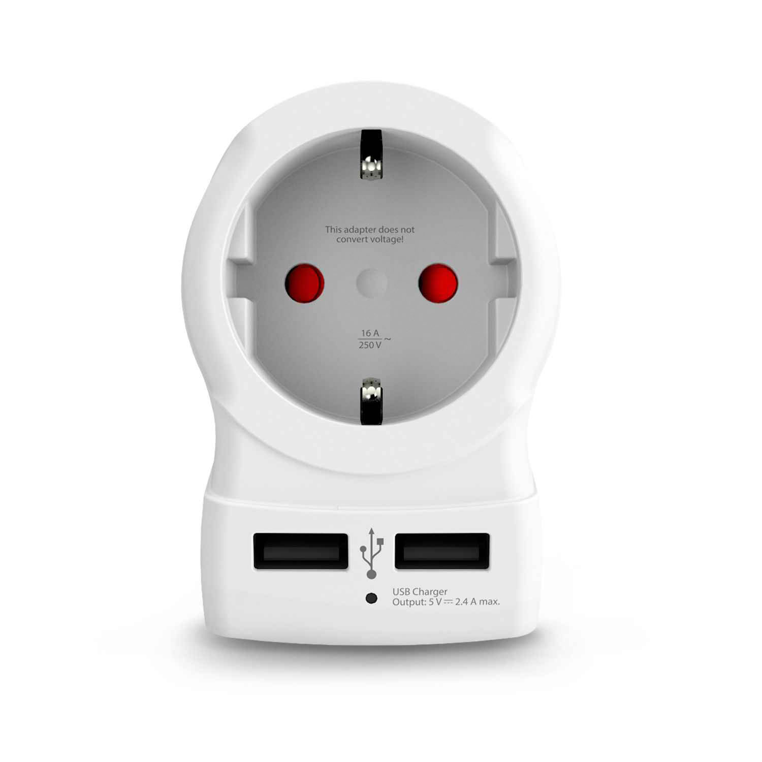 SKROSS Reiseadapter – Europa auf USA (Typ B) für Smartphones und andere Geräte, Länderreise-Serie, mit 2x USB – Weiteres Produktbild 1