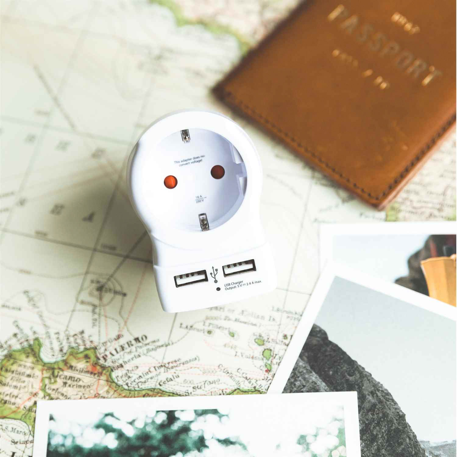 SKROSS Reiseadapter – Europa auf USA (Typ B) für Smartphones und andere Geräte, Länderreise-Serie, mit 2x USB – Weiteres Produktbild 6