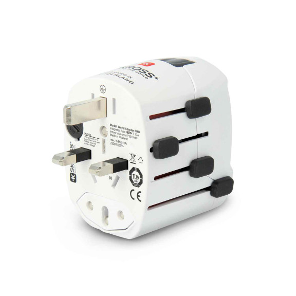 SKROSS Reiseadapter – PRO+ für 205+ Länder, passend für viele Geräte, Weltreise-Serie, mit USB- + Steckeradapter – Weiteres Produktbild 6