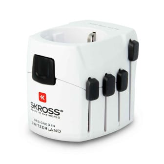 SKROSS Reiseadapter – PRO für 110+ Länder, passend für viele Geräte, Weltreise-Serie – Weiß SKROSS Reiseadapter – PRO für 110+ Länder, passend für viele Geräte, Weltreise-Serie – Weiß