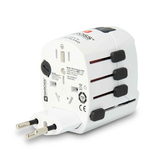 SKROSS Reiseadapter – PRO für 110+ Länder, passend für viele Geräte, Weltreise-Serie – Weiteres Produktbild 3