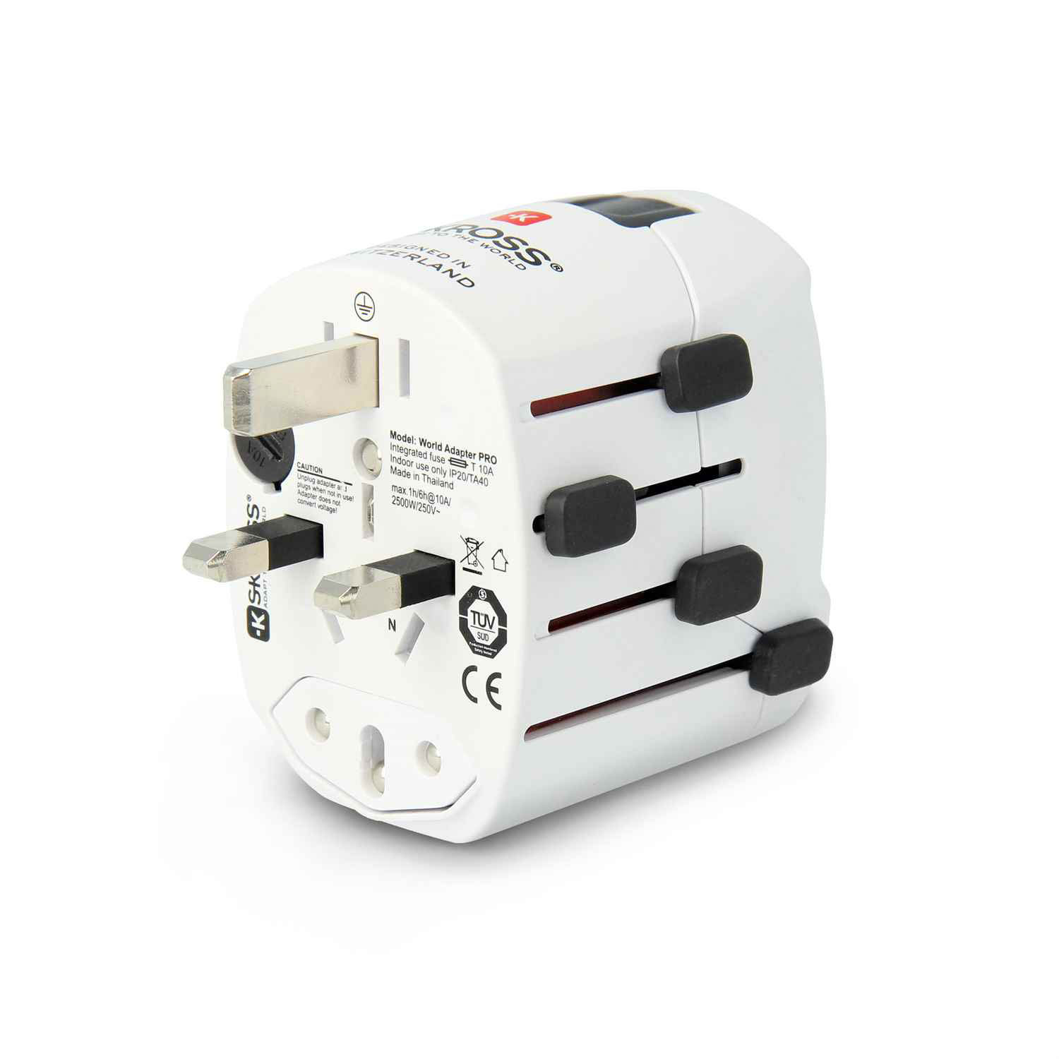 SKROSS Reiseadapter – PRO für 110+ Länder, passend für viele Geräte, Weltreise-Serie – Weiteres Produktbild 3