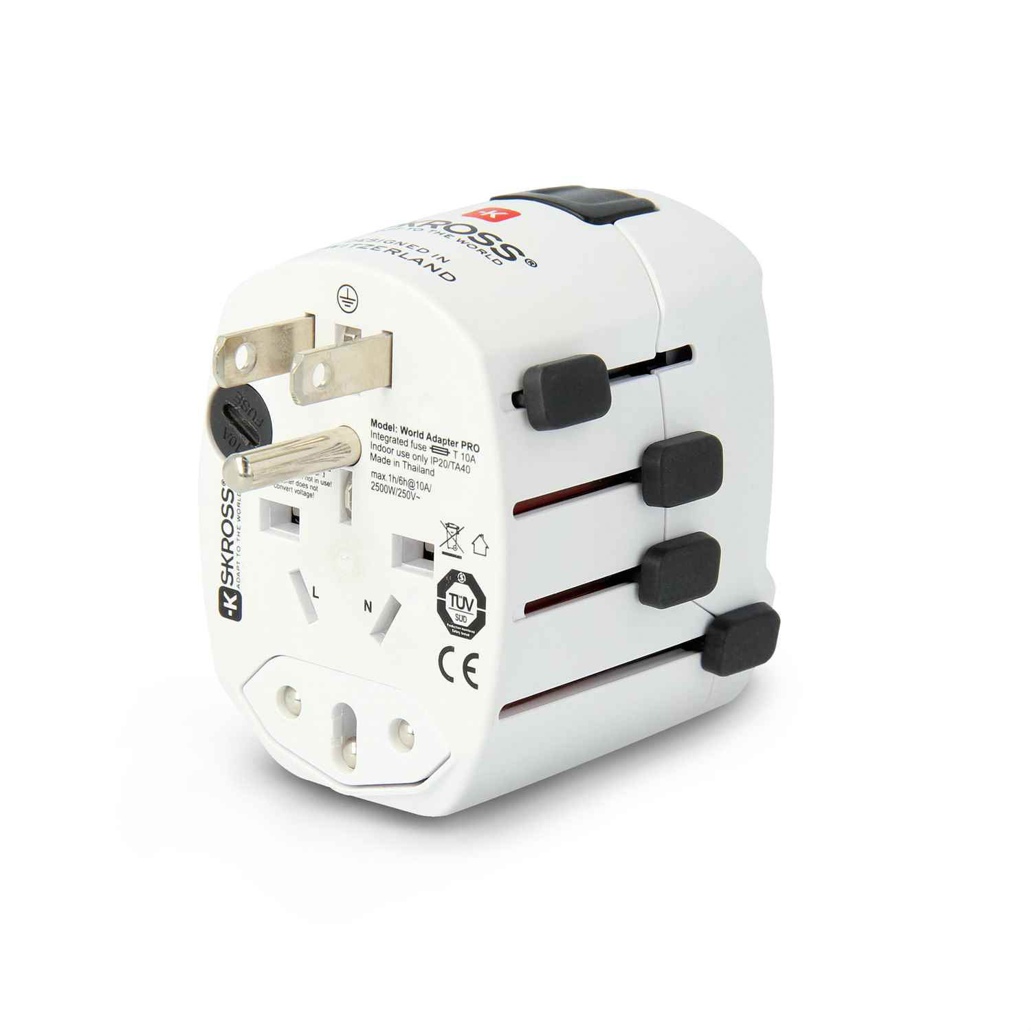 SKROSS Reiseadapter – PRO für 110+ Länder, passend für viele Geräte, Weltreise-Serie – Weiteres Produktbild 4
