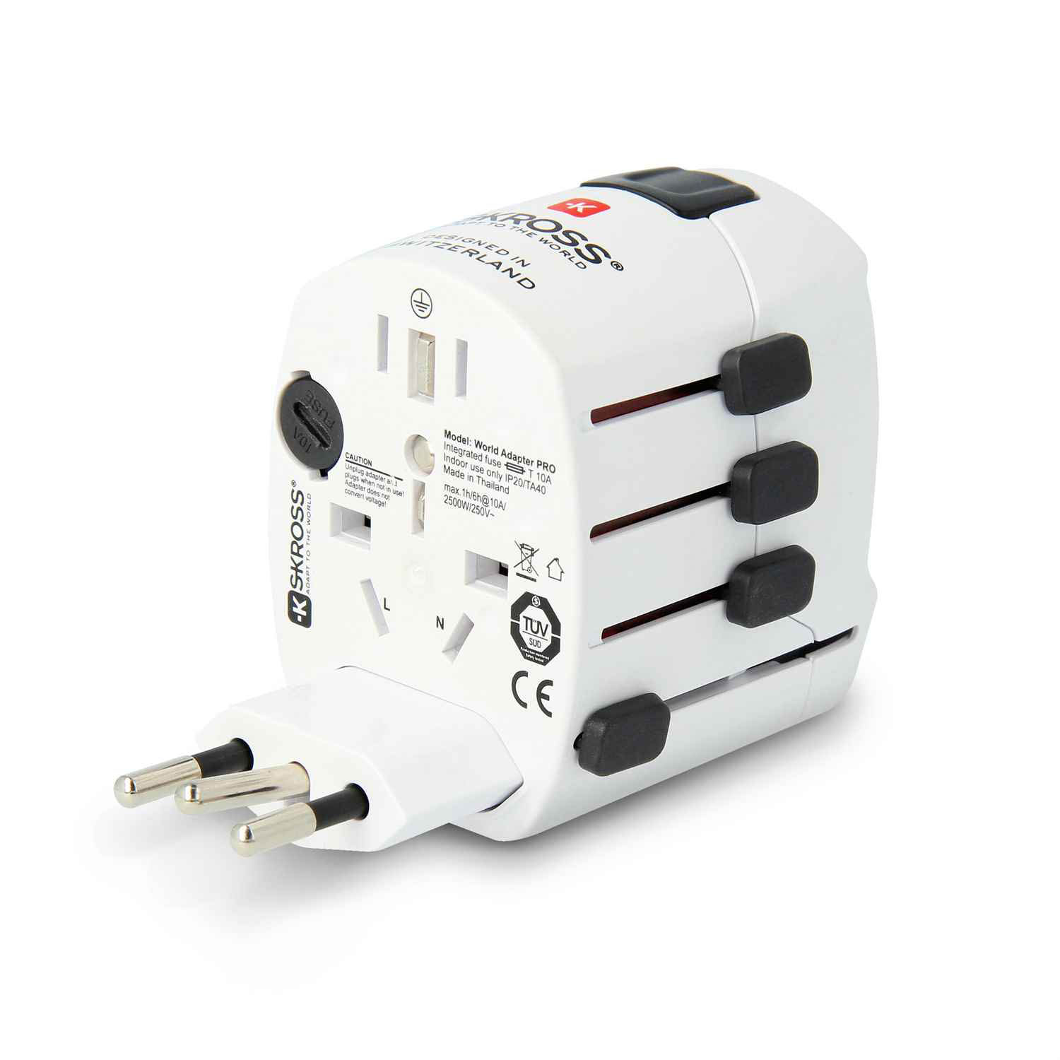 SKROSS Reiseadapter – PRO für 110+ Länder, passend für viele Geräte, Weltreise-Serie – Weiteres Produktbild 5