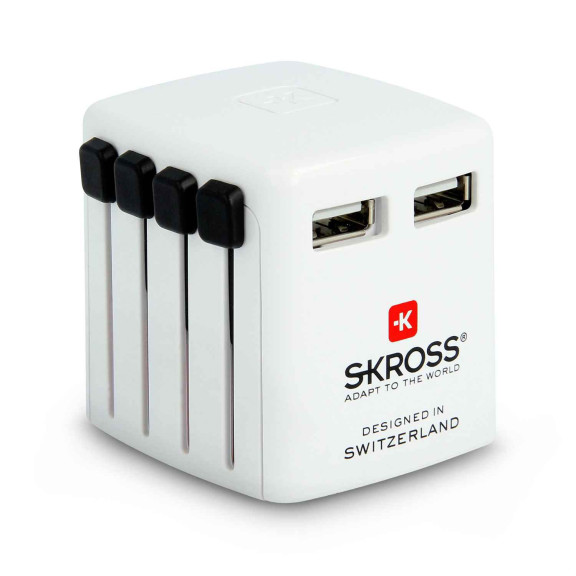Skross World USB Charger – Multinationales USB Ladegerät, USB Ladestecker für Reisen, Kompaktes USB Ladegerät – Weiteres Produktbild 1 Skross World USB Charger – Multinationales USB Ladegerät, USB Ladestecker für Reisen, Kompaktes USB Ladegerät – Weiteres Produktbild 1