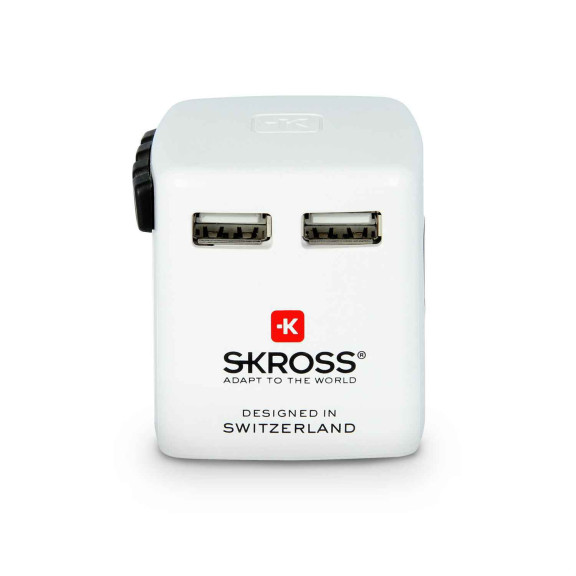Skross World USB Charger – Multinationales USB Ladegerät, USB Ladestecker für Reisen, Kompaktes USB Ladegerät – Weiteres Produktbild 2